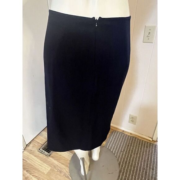 Babette of San Francisco Womens Small Knee Length Skirt Stretch Notched Hem - Picture 4 of 8